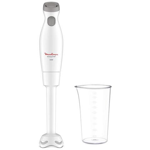 MOULINEX Frullatore ad Immersione DD45A1 con Recipiente da 0.8 L Potenza 450 Watt Colore Bianco / Grigio MOULINEX Frullatore ad Immersione DD45A1 con Recipiente da 0.8 L Potenza 450 Watt Colore Bianco / Grigio