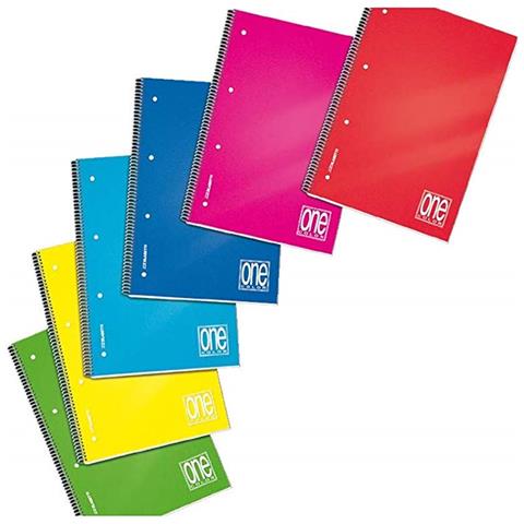 Confezione Da 6 Pezzi - Maxiquaderno Spiralato Ppl 210x297mm A4 80fg+1 80gr 5mm One Color - Foto 6