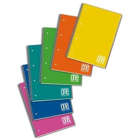 Confezione Da 6 Pezzi - Maxiquaderno Spiralato Ppl 210x297mm A4 80fg+1 80gr 5mm One Color - Foto 2