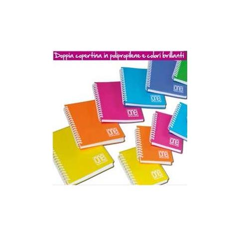 Confezione Da 6 Pezzi - Maxiquaderno Spiralato Ppl 210x297mm A4 80fg+1 80gr 5mm One Color - Foto 1