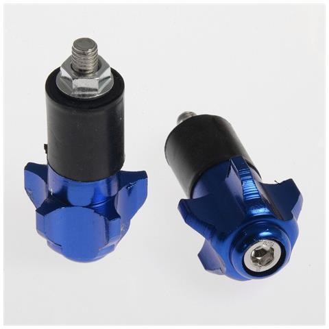 Contrappesi Stabilizzatori Bilancieri Manubrio Universali Moto Scooter Blu - Foto 1