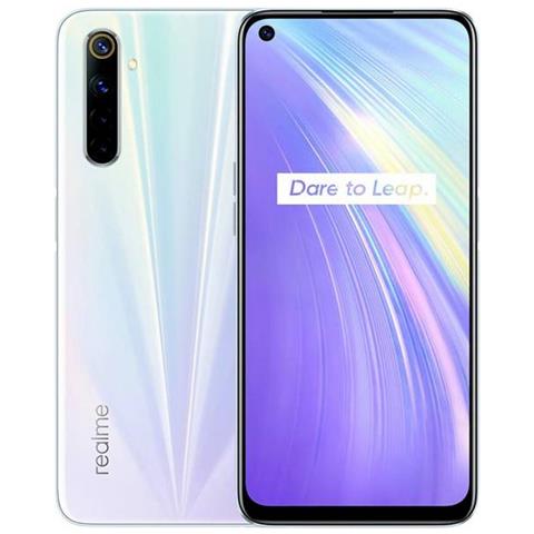 6 Bianco 64 GB Dual Sim Display 6.5" Full HD+ Slot Micro SD Quadrupla Fotocamera Android  - Foto 1