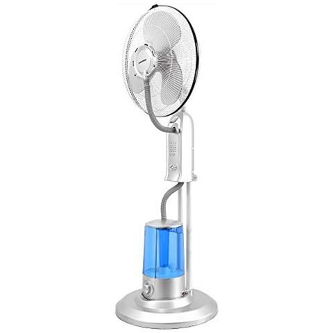 Svt-75w Ventilatore Con Umidificatore Aria Oscillazione Ventilatore Assiale Ventilatore Con Piantana Macchina Del Vento Ventola Ventola Raffreddatore-aria - Foto 2