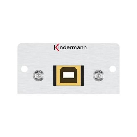 7444000528. Buchsen-typ: Usb B, Module Menge (max) : 1 Modul (e). Produktfarbe: Aluminium, Material: Aluminium. Tiefe (min) : 4,2 Cm (7444000528) - Foto 1