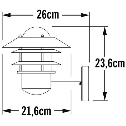 Lampada da Parete Modena Nera Dipinta - Foto 2