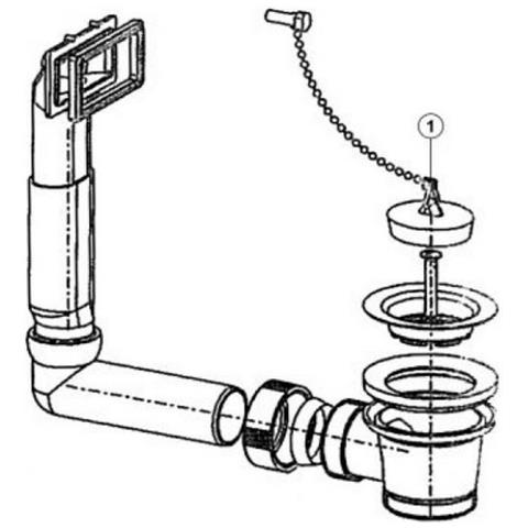 Piletta E Sifone Per Lavabo - 222458 - Foto 2