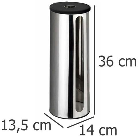 Contenitore Per Rotoli Di Carta Igienica Di Ricambio, Vassoio In Acciaio Detroit - Wenko - Foto 7