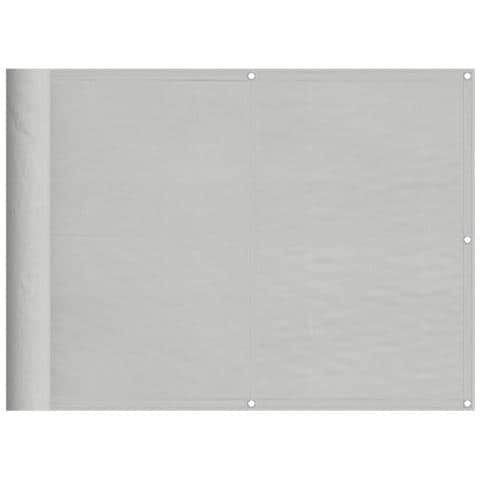 Paravento Balcone Grigio Chiaro 75x400cm 100% Poliestere Oxford - Foto 2