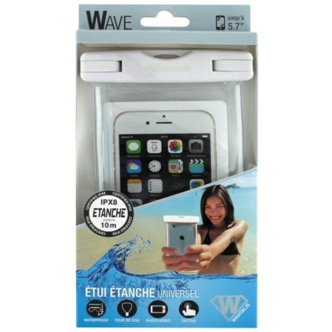 Custodia Impermeabile Ipx8 Immersione 10 Metri Taglia Universale, Bianco - Foto 2