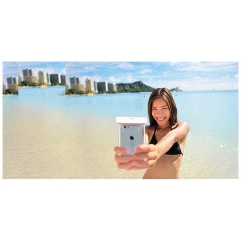 Custodia Impermeabile Ipx8 Immersione 10 Metri Taglia Universale, Bianco - Foto 4