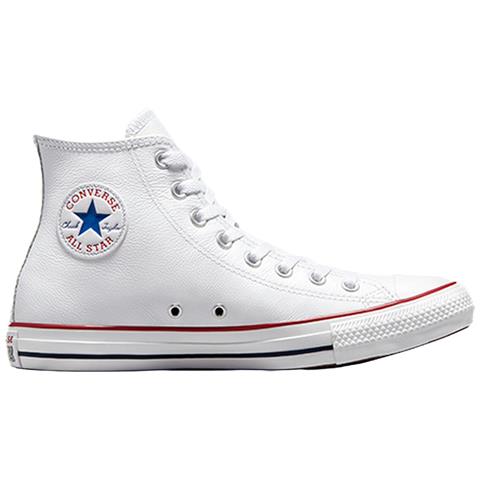 Chuck Taylor Hi Leather 132169c, Unisex, Bianca, 46.5 - Foto 1