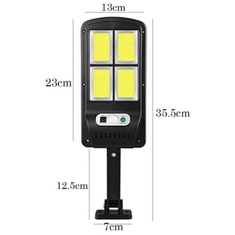 Faro Lampione Stradale Pannello Solare Fotovoltaico Sensore 4 Led Cob Te-b0537 - Foto 2