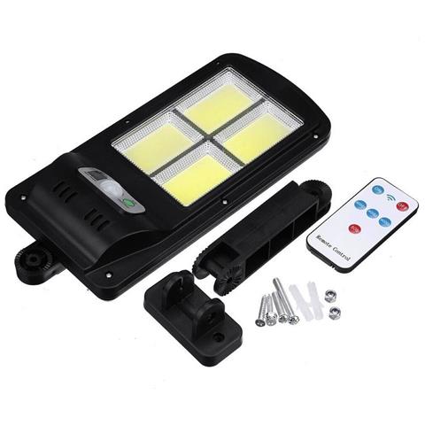 Faro Lampione Stradale Pannello Solare Fotovoltaico Sensore 4 Led Cob Te-b0537 - Foto 4