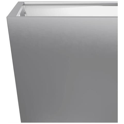 Fioriere Da Giardino 2 Pz 30x30x30 Grigie In Acciaio Zincato - Foto 2