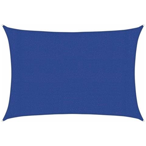 Vela Parasole 160 G /m Rettangolare Blu 3x4 M In Hdpe - Foto 1