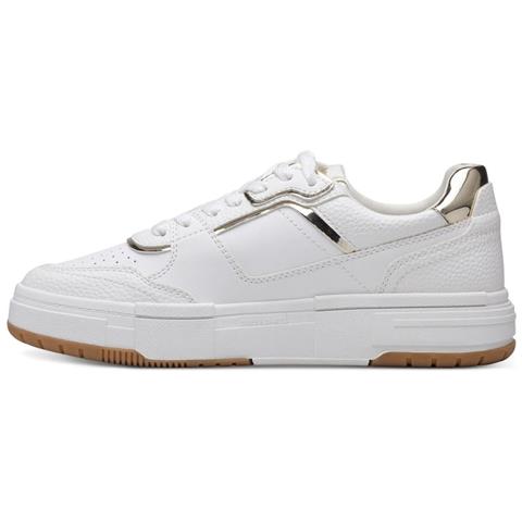 White, Gold Casual Closed Sport Shoe Sneakers Sintetico E Tessile Scarpe Donna Bianco Eu 36, 1-23718-20 190 - Foto 3