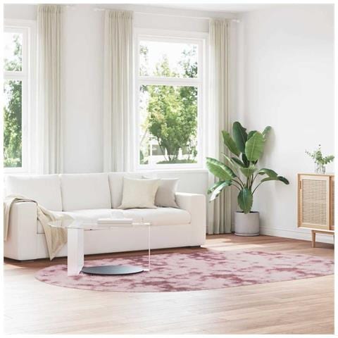 Tappeto Shaggy a Pelo Lungo NAVARRA Rosa Antico 300x200 cm - Foto 1