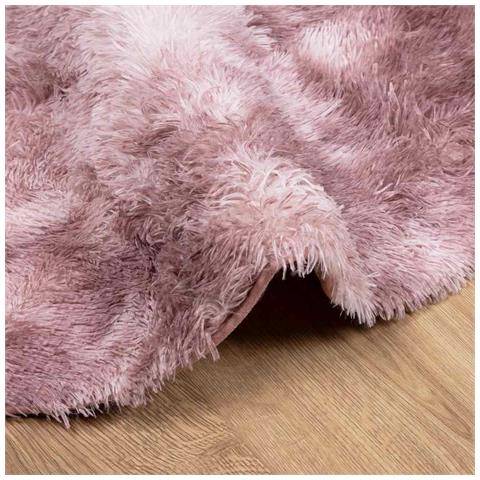 Tappeto Shaggy a Pelo Lungo NAVARRA Rosa Antico 300x200 cm - Foto 9