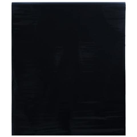 Pellicola Vetri Statica Smerigliata Nera 45x2000 Cm Pvc - Foto 1