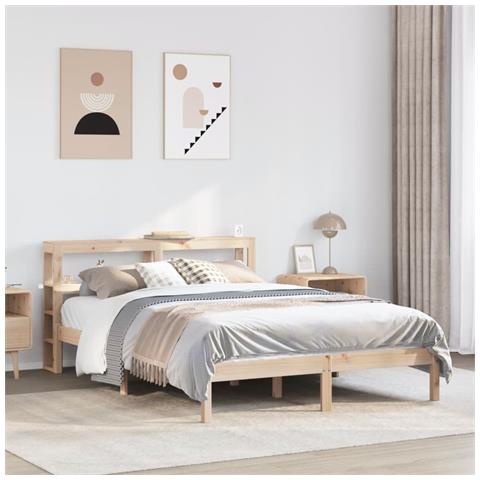 Letto Senza Materasso 120x200 Cm In Legno Massello Di Pino - Foto 1