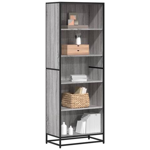 Libreria Grigio Sonoma 60x35x170,5 Cm In Truciolato - Foto 1