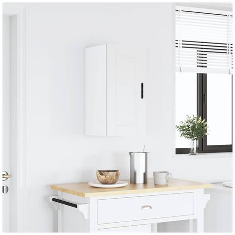 Pensile Da Cucina Porto Bianco In Legno Multistrato - Foto 2