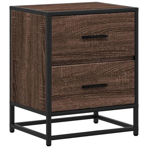 Comodino Rovere Marrone 40x31x50 Cm In Truciolato - Foto 2