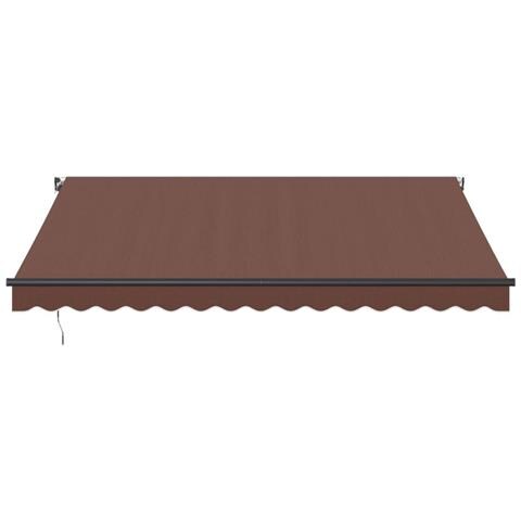 Tenda Sole Retrattile Manuale 400x300 Cm Marrone - Foto 2