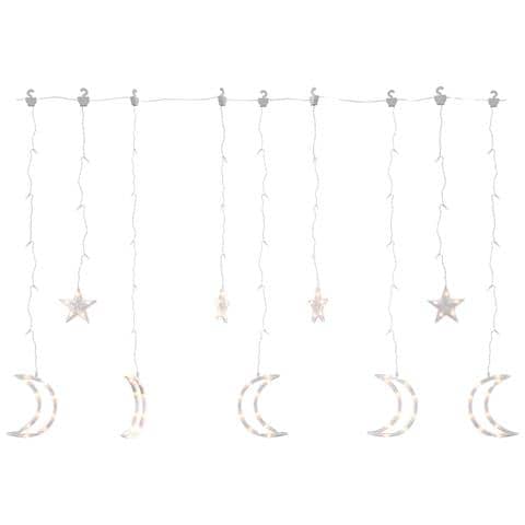 Luci Fatate Stella E Luna Con Telecomando 345 Led Bianco Caldo - Foto 1