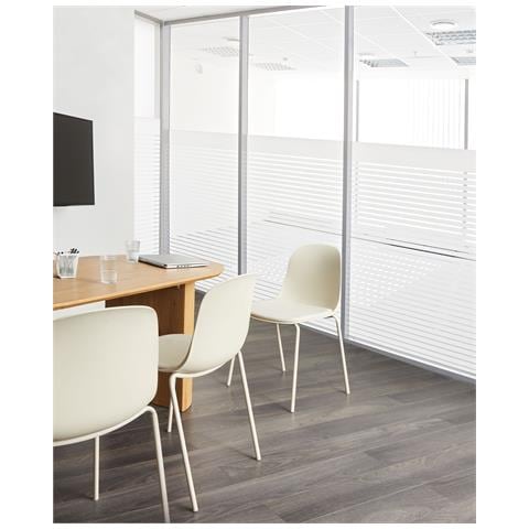 Set Di 2 Sedie Da Conferenza Dorr Beige Chiaro - Foto 1