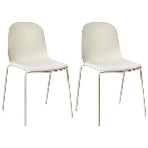 Set Di 2 Sedie Da Conferenza Dorr Beige Chiaro - Foto 2