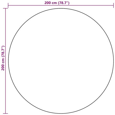 Tappeto da Esterni ARAKIL Bianco e Nero Ø200 cm in PP - Foto 7