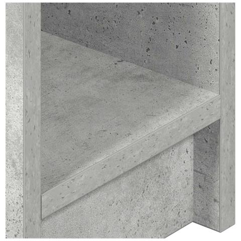 Comodino con Cassetto Grigio Cemento 20x36x60 cm - Foto 9