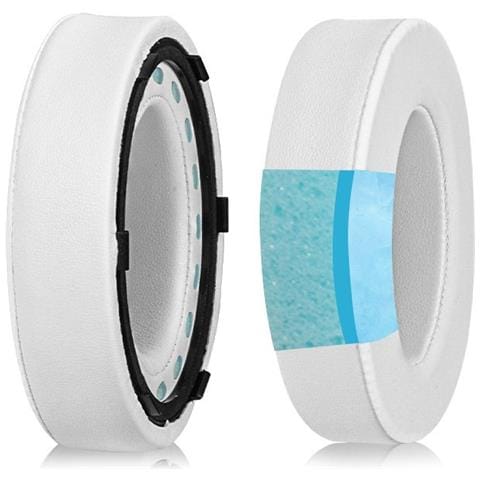 Cuscinetti Auricolari Di Ricambio In Pelle Ice-feel Bianca Per Cuffie Bose 700 Nc700 (2 Pezzi) White - Foto 1