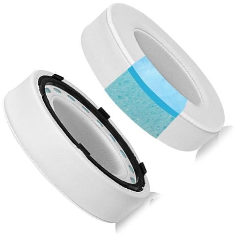 Cuscinetti Auricolari Di Ricambio In Pelle Ice-feel Bianca Per Cuffie Bose 700 Nc700 (2 Pezzi) White - Foto 2