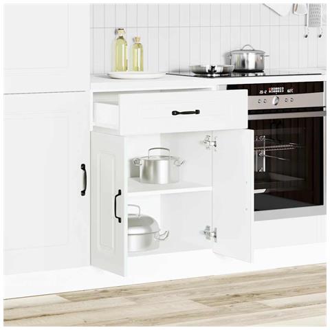Base da Cucina Kalmar Bianco in Legno Multistrato - Foto 2