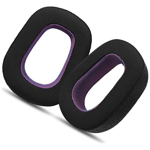 Cuscinetti Auricolari Di Ricambio Per Logitech Zone Vibe 100, Confezione Da 2, Nero/viola - Foto 1