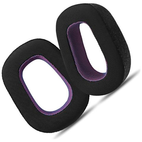 Cuscinetti Auricolari Di Ricambio Per Logitech Zone Vibe 100, Confezione Da 2, Nero/viola - Foto 2