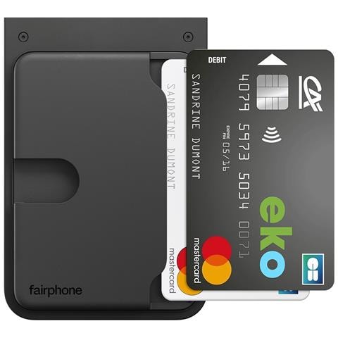 Portafoglio 6 Modulare In Plastica 3 Carte, Nero - Foto 2