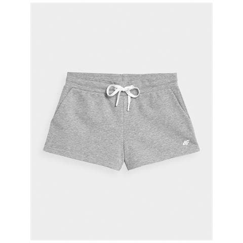 Pantaloncini Da Tuta Larghi Da Donna Con Tasche Grigi Taglia Xs - Foto 1