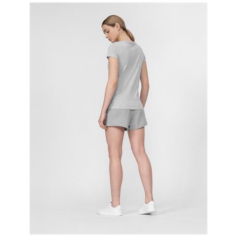 Pantaloncini Da Tuta Larghi Da Donna Con Tasche Grigi Taglia Xs - Foto 2