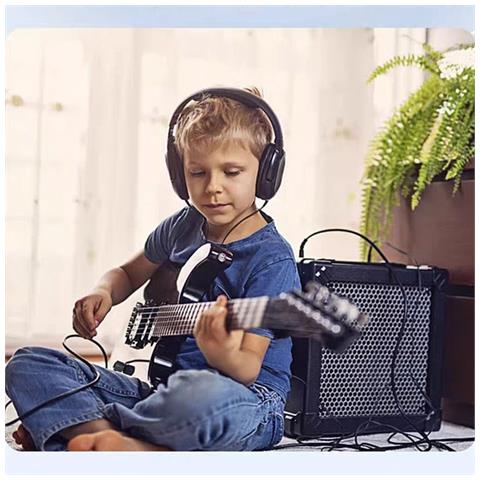 Cavo Audio Stereo Da 6,35 Mm Ad Angolo Retto - Cavo Per Strumenti Musicali Per Chitarra, Basso, Tastiera  3 M - Foto 6