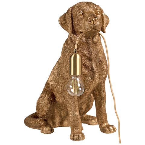 Lampada Da Tavolo Cane Marley Oro - Foto 2