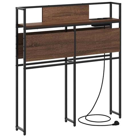 Testata contenitore Rovere marrone 80 cm Legno multistrato - Foto 1