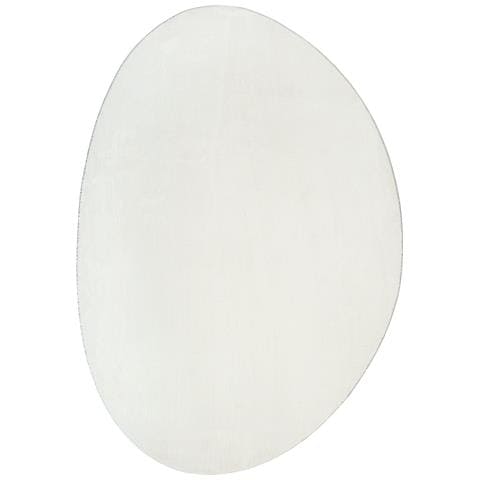 Tappeto 'HUARTE'a pelo corto morbido e lavabile panna 160x230 cm - Foto 1