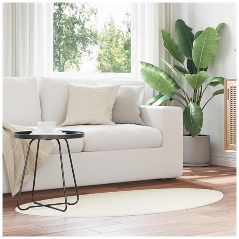 Tappeto 'HUARTE'a pelo corto morbido e lavabile panna 160x230 cm - Foto 2