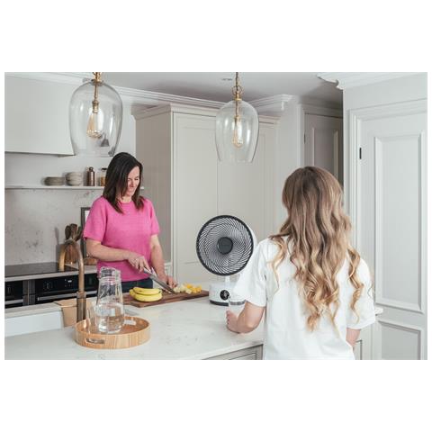 Meaco Meacofan Sefte 10"" Ventilatore Da Tavolo Silenzioso Motore Senza Spazzole Oscillazione H/v Telecomando Luminoso Bianco - Foto 6