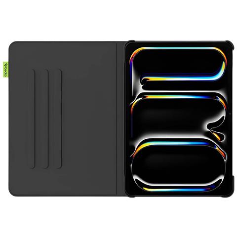 Custodia Folio Per Ipad Pro 13 A Base Di Cuoio Di Cactus Antiurto E Resistente, Nero - Foto 4