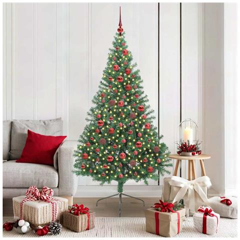 Albero di Natale artificiale con luci integrate Verde 180 cm - Foto 2
