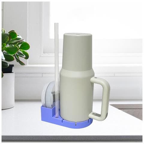 Scolapiatti In Silicone - Scolabottiglie E Organizzatore Beige - Foto 4